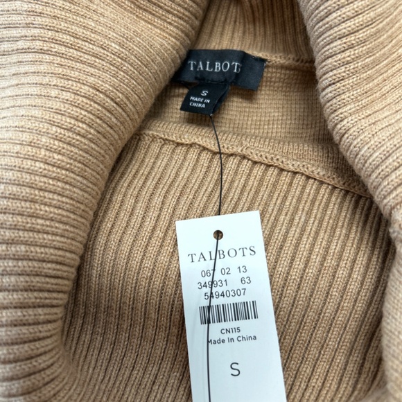 Talbots poncho small tan - Picture 2 of 2